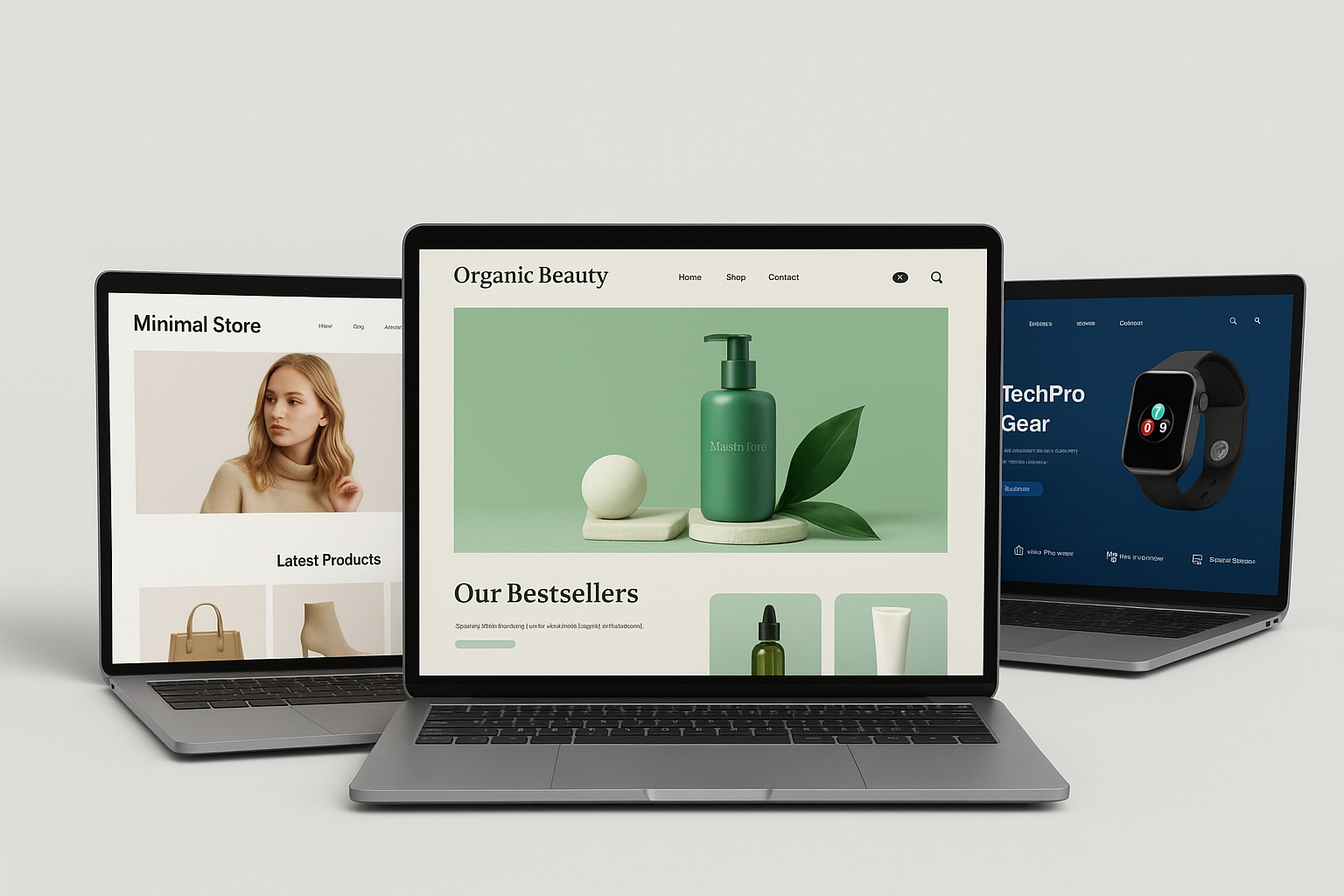 Ejemplo de sitio web creado en Shopify